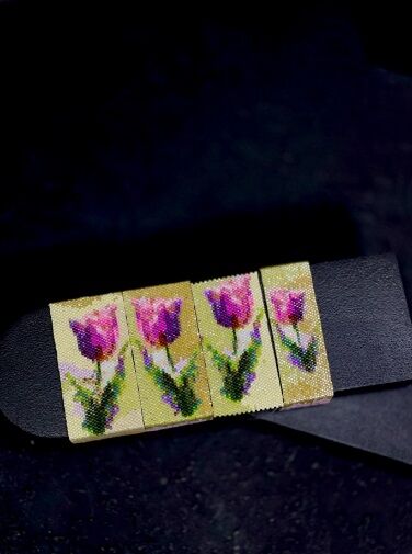 A Tulip Burned, Yet Unbent - a Art Design by Kolsoum Rezaie Kahkhaie